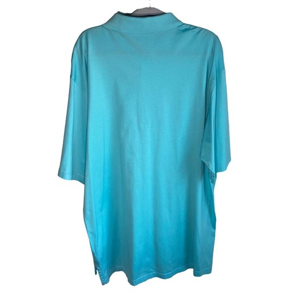 Peter Millar Men’s Short Sleeve Golf Polo Shirt Blue Sz XL Brook Hollow - Picture 9 of 10